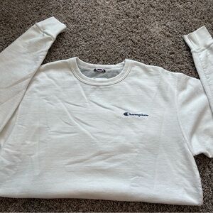 White Champion Crewneck